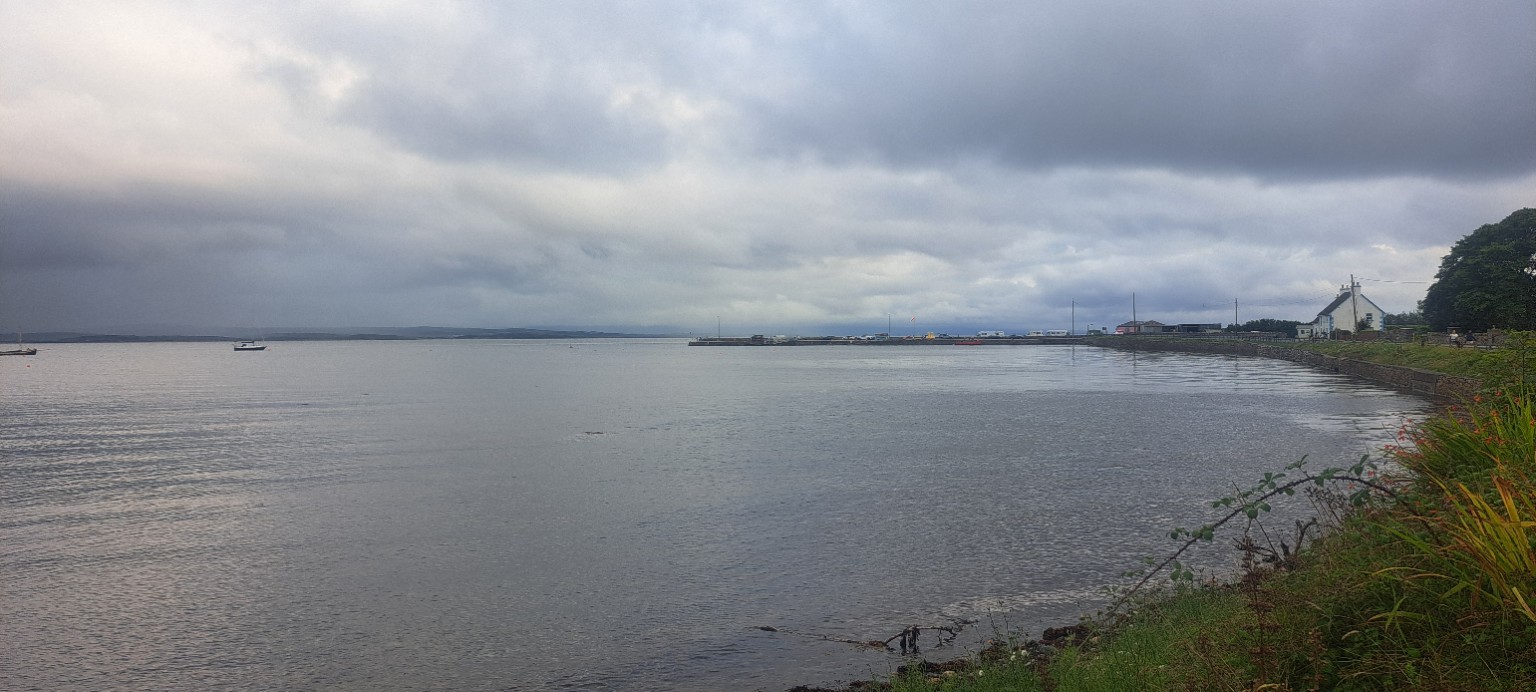 Mountcharles Pier at high tide